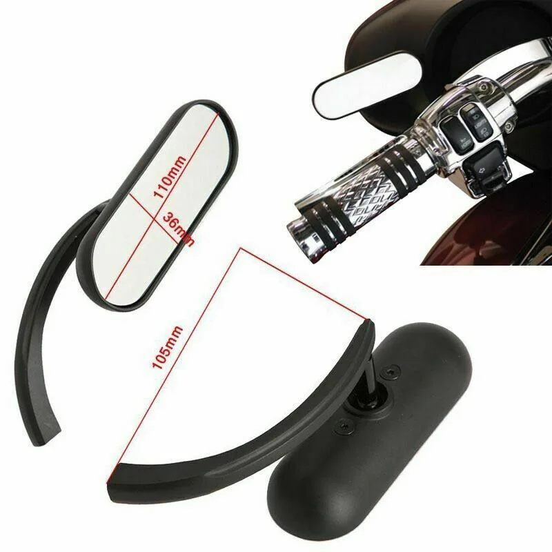 1 Pair Mirror Motorcycle Black With Threaded Bolts For Harley Sportster Dyna Glide
1 Pair Mirror Motorcycle Black With Threaded Bolts For Harley Sportster Dyna Glide