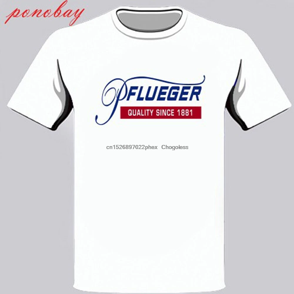 Новая мужская белая футболка Pflueger Reel с логотипом | Мужская одежда