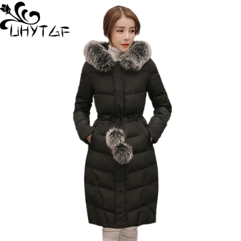 UHYTGF Women Down Parka Warm Coat Plus size Thick Female Down Cotton Jacket Women Winter Jacket Big fur collar Cotton Coats X475
UHYTGF Women Down Parka Warm Coat Plus size Thick Female Down Cotton Jacket Women Winter Jacket Big fur collar Cotton Coats X475