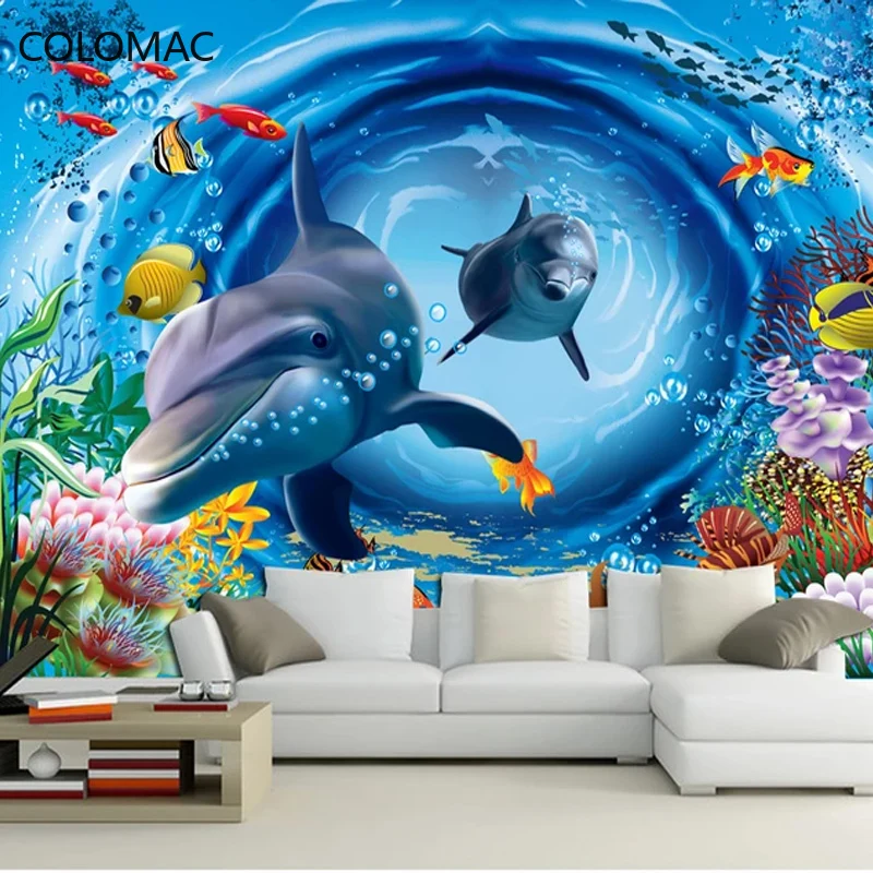 Colomac Custom 3D Underwater World Children's Room Wallpaper Video Wall Decoration Seamless Mural Wall Decor Dropshipping
Colomac Custom 3D Underwater World Children's Room Wallpaper Video Wall Decoration Seamless Mural Wall Decor Dropshipping