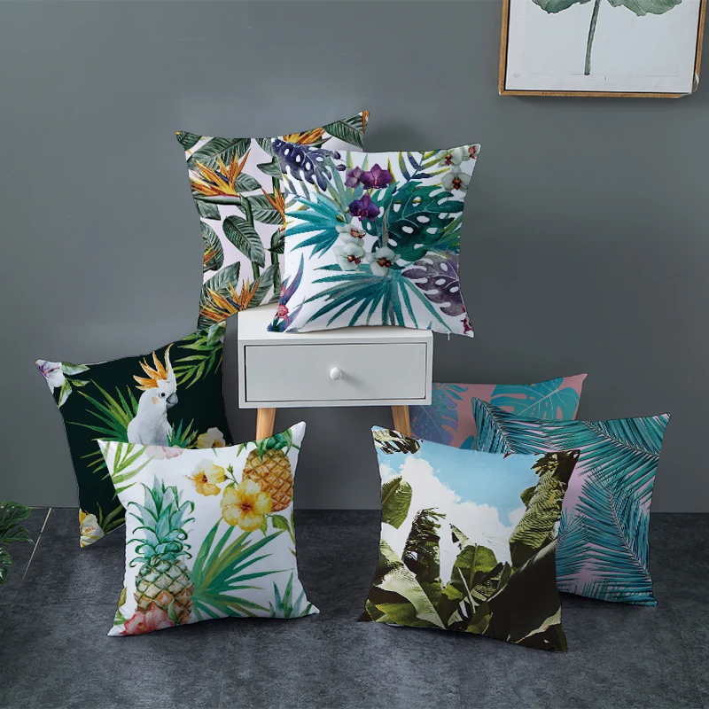 Decorative Cushion Cover for Pillow 45x45cm Floral Tropical Plant Leaves Pillowcase Home Decor
Decorative Cushion Cover for Pillow 45x45cm Floral Tropical Plant Leaves Pillowcase Home Decor