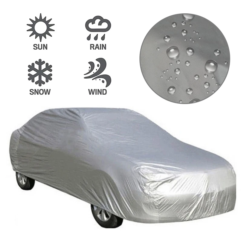Full Car Cover Waterproof Dust-proof UV Resistant Outdoor Sun Protection Polyester Cover Universal Car Covers Car Accessories
Full Car Cover Waterproof Dust-proof UV Resistant Outdoor Sun Protection Polyester Cover Universal Car Covers Car Accessories