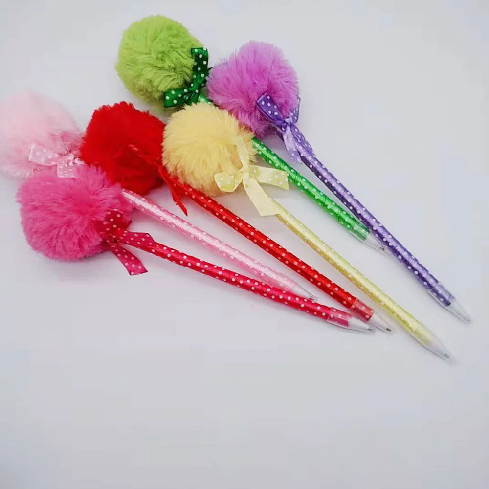 5Pcs Adorable Fluffy Pens Ribbon Lovely Ballpoint Pen (Random Color) 
5Pcs Adorable Fluffy Pens Ribbon Lovely Ballpoint Pen (Random Color)