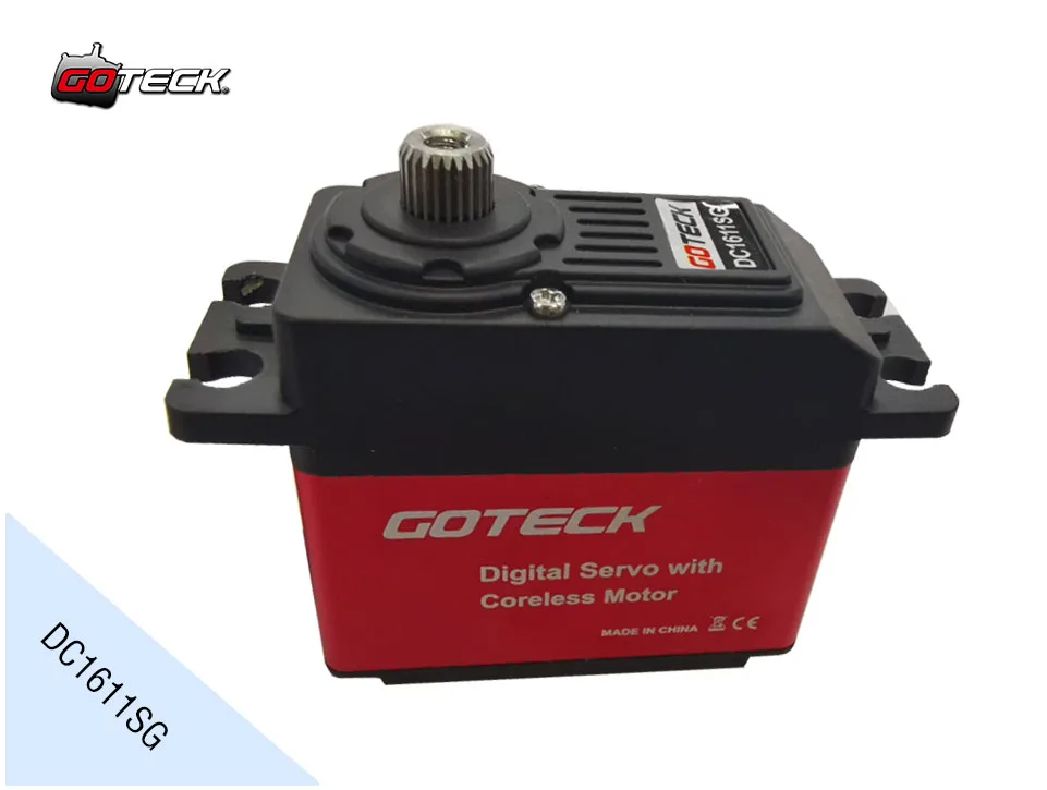 RC модель GOTECK DC1611SG цифровой стандартный сервопривод с высокой скоростью 20 кг-см, 22 кг-см Крутящий момент без сердечника двигателя
RC модель GOTECK DC1611SG цифровой стандартный сервопривод с высокой скоростью 20 кг-см, 22 кг-см Крутящий момент без сердечника двигателя