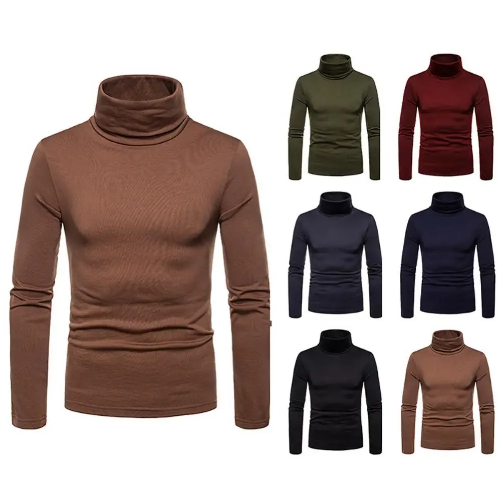 Winter Men Solid Color High Neck Long Sleeve Slim Shirt Warm Bottoming Top Tee Keep Warm Tight Shirt for Men Clothes Inner Wear
Winter Men Solid Color High Neck Long Sleeve Slim Shirt Warm Bottoming Top Tee Keep Warm Tight Shirt for Men Clothes Inner Wear