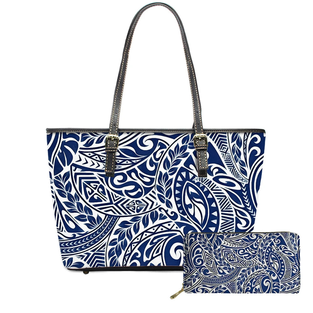 Customized New Fashion 2Pcs Set Luxury Shoulder Bag And Wallets Hawaii Tribe Pattern Printing Women Party Leather Totes Bag
Customized New Fashion 2Pcs Set Luxury Shoulder Bag And Wallets Hawaii Tribe Pattern Printing Women Party Leather Totes Bag
