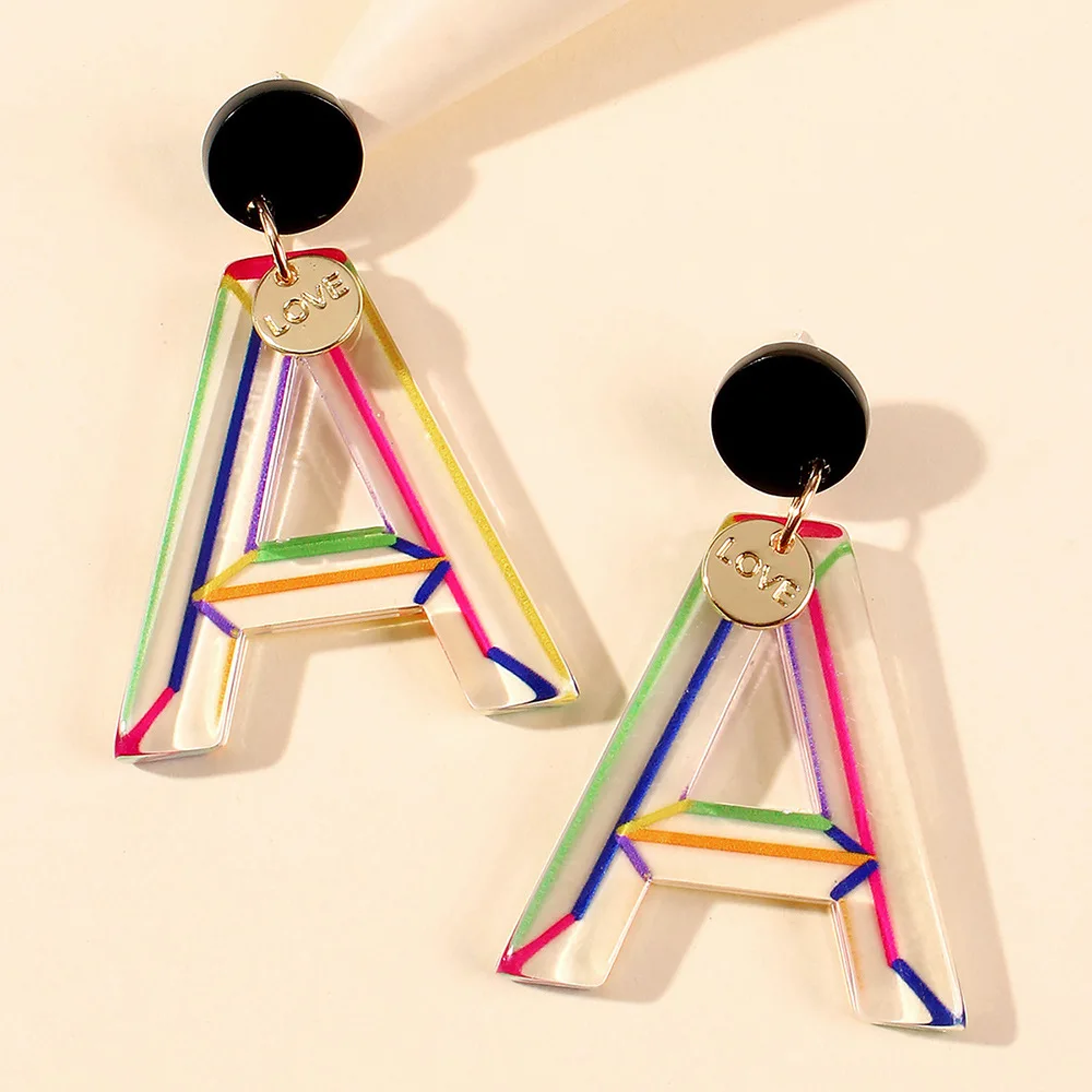 Fashion Creative Acetate Colorful Capital Alloy Earrings Simple Stripe Geometric Leaf Herringbone Resin Earrings Accessories
Fashion Creative Acetate Colorful Capital Alloy Earrings Simple Stripe Geometric Leaf Herringbone Resin Earrings Accessories