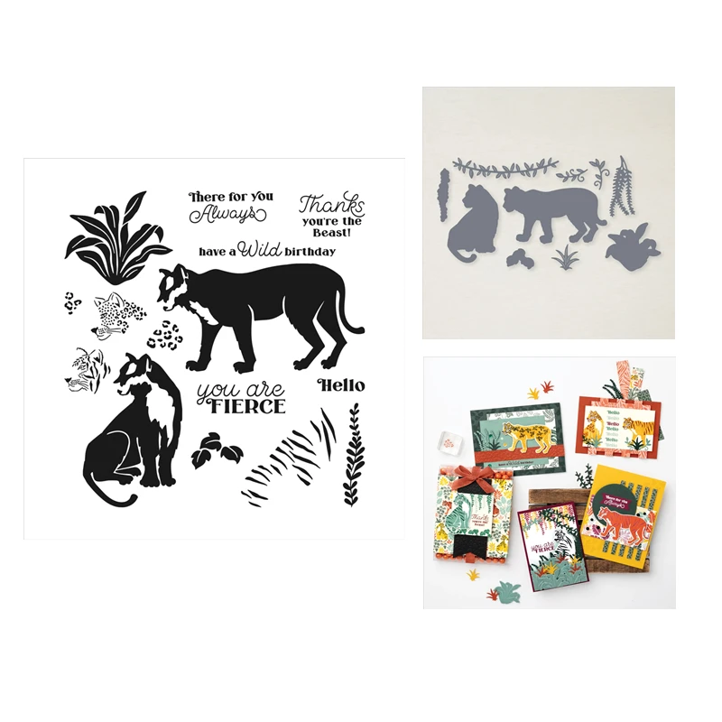 Metal Cutting Dies and Clear Stamps 2021 New Scrapbooking For Paper Making Wild wolf Embossing Frame Card Set Craft Supplies
Metal Cutting Dies and Clear Stamps 2021 New Scrapbooking For Paper Making Wild wolf Embossing Frame Card Set Craft Supplies