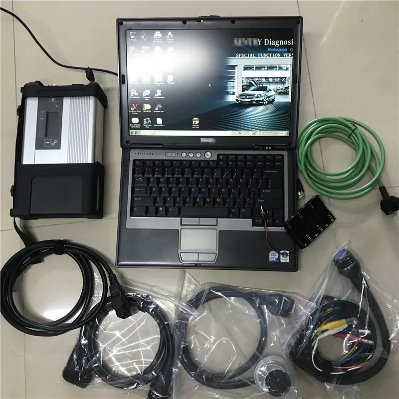 

95% new Dell D630 laptop with DTS Monaco8+Vediamo+X-try+DAS+EPC full software installed in HDD MB Star C5 sd connect diagnosis
