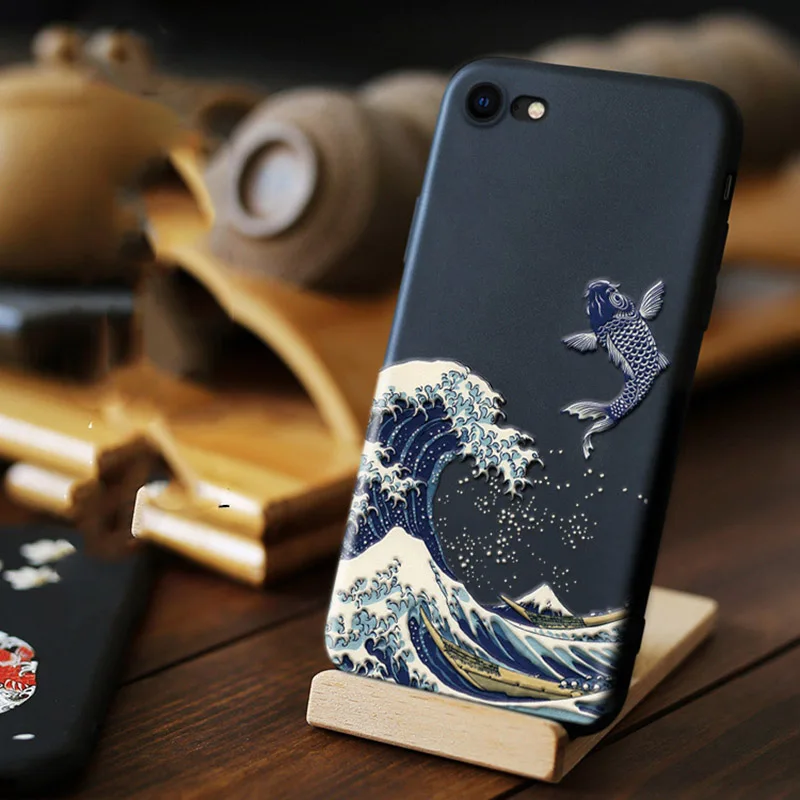 Чехол для телефона с тиснеными волнами для iPhone SE 2020, чехол для Kanagawa, 3D рельефный чехол для iPhone SE 24,7 ''/iPhone se 2020 
Чехол для телефона с тиснеными волнами для iPhone SE 2020, чехол для Kanagawa, 3D рельефный чехол для iPhone SE 24,7 ''/iPhone se 2020