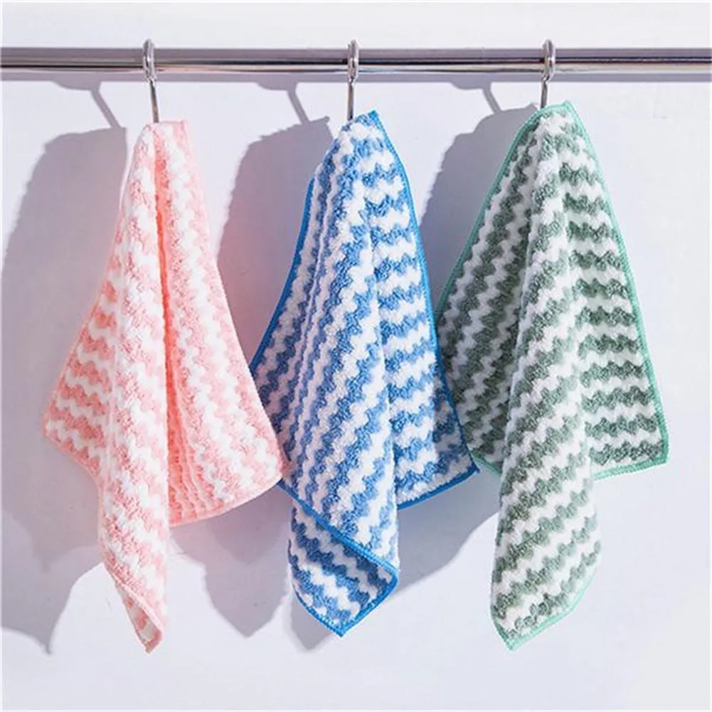 25x25CMStriped Dishwashing Towel Kitchen Cleaning Rag Absorbent Cloth Microfiber Kitchen Dish Pot Cups Cleaning Rag Scouring Pad
25x25CMStriped Dishwashing Towel Kitchen Cleaning Rag Absorbent Cloth Microfiber Kitchen Dish Pot Cups Cleaning Rag Scouring Pad