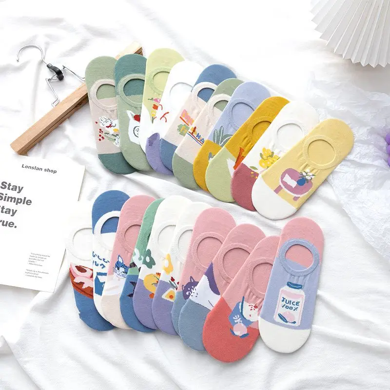 Novelty Cartoon Animals Cute Socks Women Summer Invisible Japanese Kawaii No Show Socks Cotton Silicone Anti-slip Socks Slippers
Novelty Cartoon Animals Cute Socks Women Summer Invisible Japanese Kawaii No Show Socks Cotton Silicone Anti-slip Socks Slippers