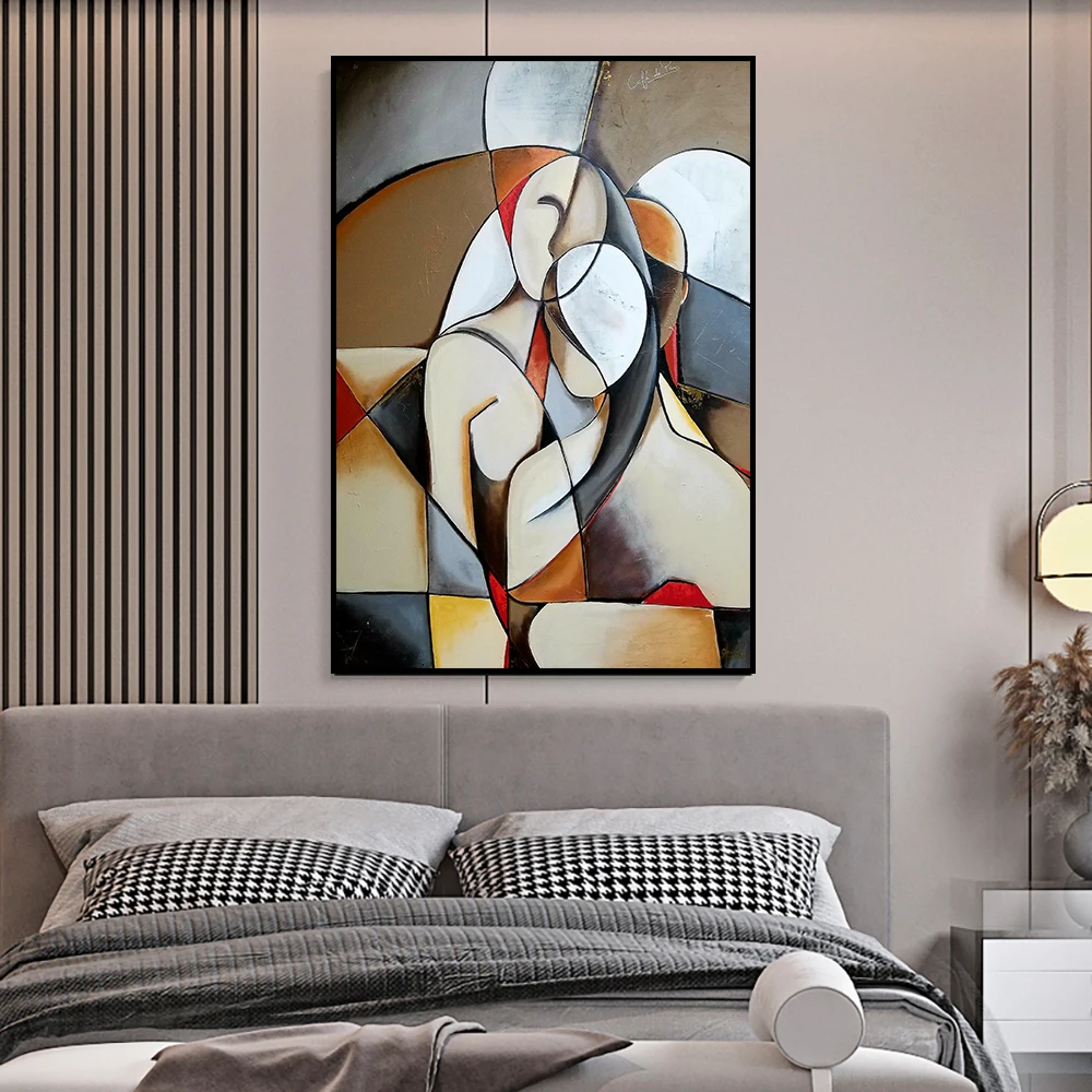 Абстрактный герой Картина Декор фрески Пикассо произведение плаката Холст