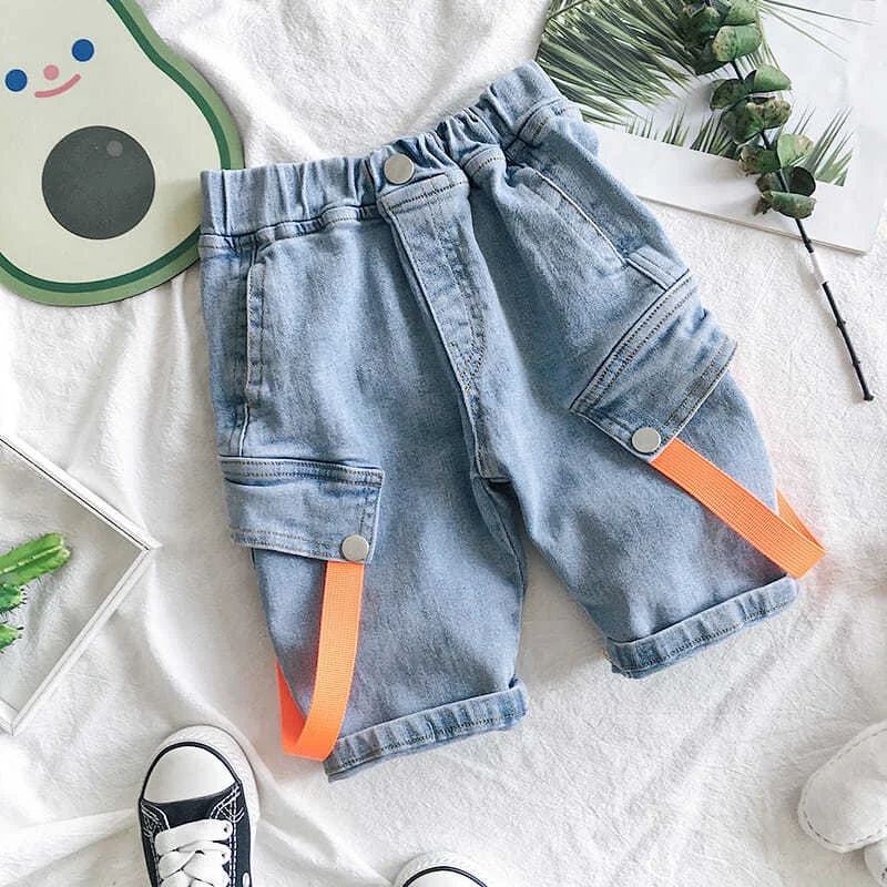 Штаны для мальчиков, детская одежда, летние новые стильные свободные джинсовые шорты для маленьких мальчиков
Штаны для мальчиков, детская одежда, летние новые стильные свободные джинсовые шорты для маленьких мальчиков