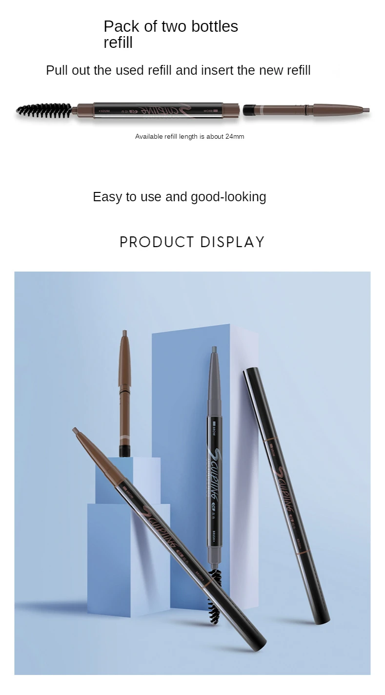 MARIE DALGAR Eyebrow Pencil Slim Long Lasting Waterproof Discoloration Resistant Blooming Brow Powder Newbie Beginner Female 
MARIE DALGAR Eyebrow Pencil Slim Long Lasting Waterproof Discoloration Resistant Blooming Brow Powder Newbie Beginner Female