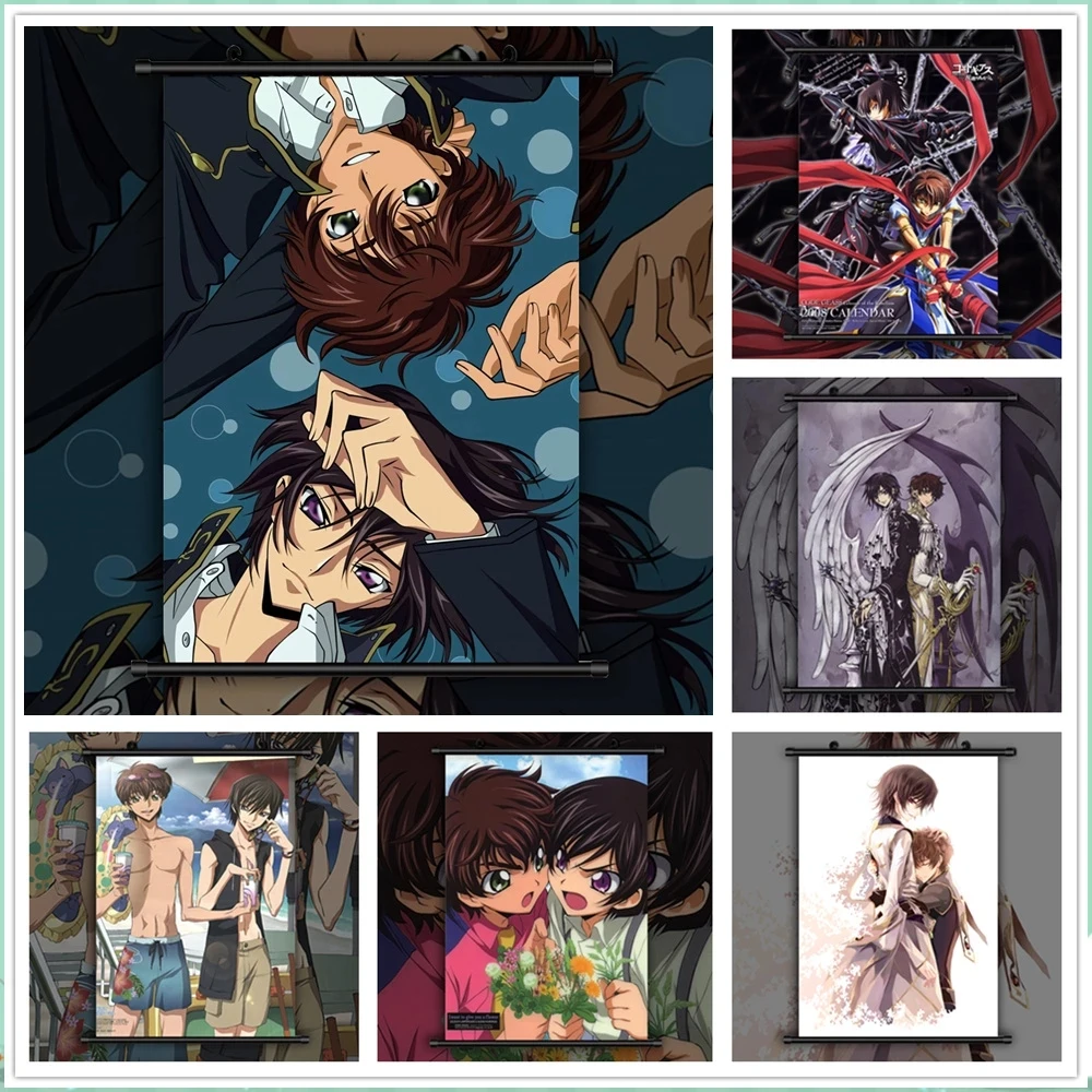 Home Decoration Wall Artwork Code Geass BL Yaoi Lelouch Painting Plastic Hanging Anime Scroll Modern Canvas Print Picture Poster
Home Decoration Wall Artwork Code Geass BL Yaoi Lelouch Painting Plastic Hanging Anime Scroll Modern Canvas Print Picture Poster