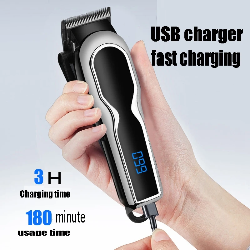 Hair Clipper Professional Hair Trimmer for Men Electric Trimmer LCD Display Machine Barber Hair Cutter
Hair Clipper Professional Hair Trimmer for Men Electric Trimmer LCD Display Machine Barber Hair Cutter
