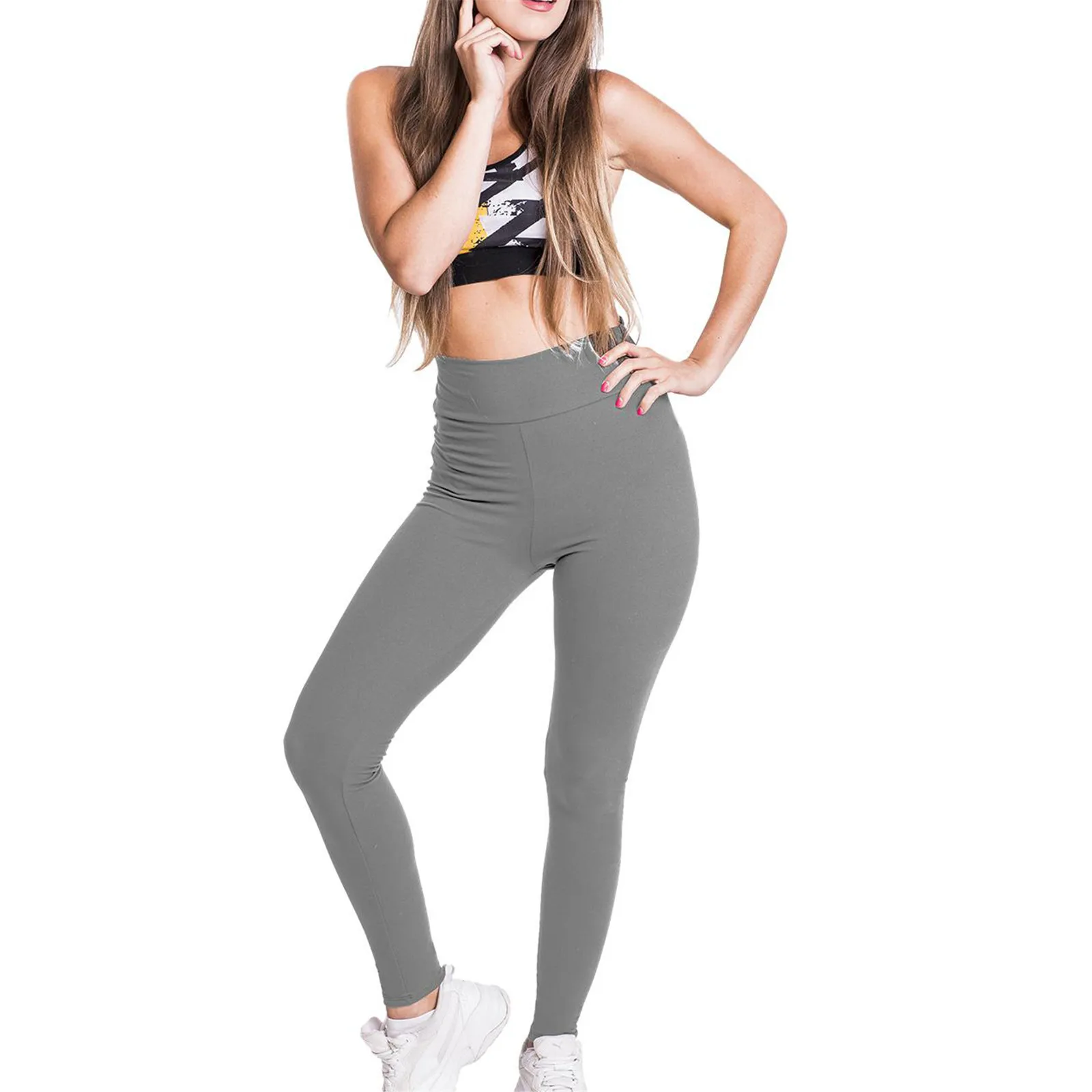 Women's Pants 2021 Fashional Casual Solid Color High-waisted Slimming Stretch Strethcy Fitness Leggings Yoga Pants 
Women's Pants 2021 Fashional Casual Solid Color High-waisted Slimming Stretch Strethcy Fitness Leggings Yoga Pants
