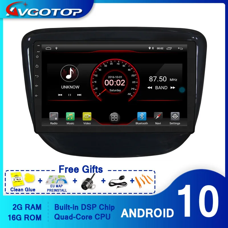 AVGOTOP Android 10 Bluetooth GPS автомобильный радиоприемник DVD плеер для CHEVROLET