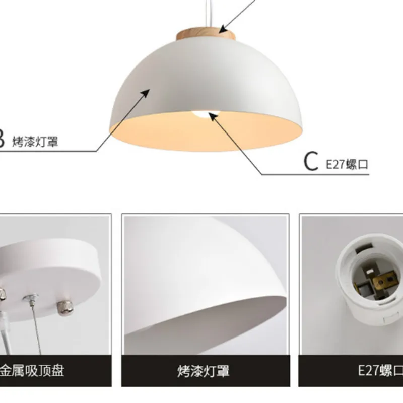 Modern Round White Pendant Lights Wooden Hanging Lamp Dining Metal Industrial Hanglamp Iron Suspension Hanging Light Fixture
Modern Round White Pendant Lights Wooden Hanging Lamp Dining Metal Industrial Hanglamp Iron Suspension Hanging Light Fixture