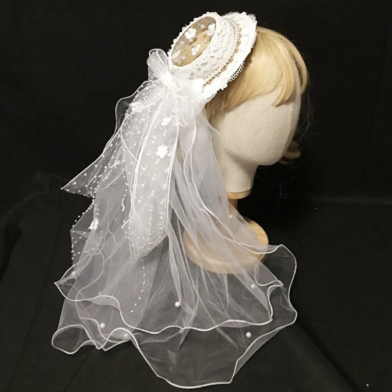 4 Styles Lolita White Lace Bow Net Yarn Hairpin Vintage Elegant Veil Tea Party Wedding Anime Cosplay Flat Hat
4 Styles Lolita White Lace Bow Net Yarn Hairpin Vintage Elegant Veil Tea Party Wedding Anime Cosplay Flat Hat