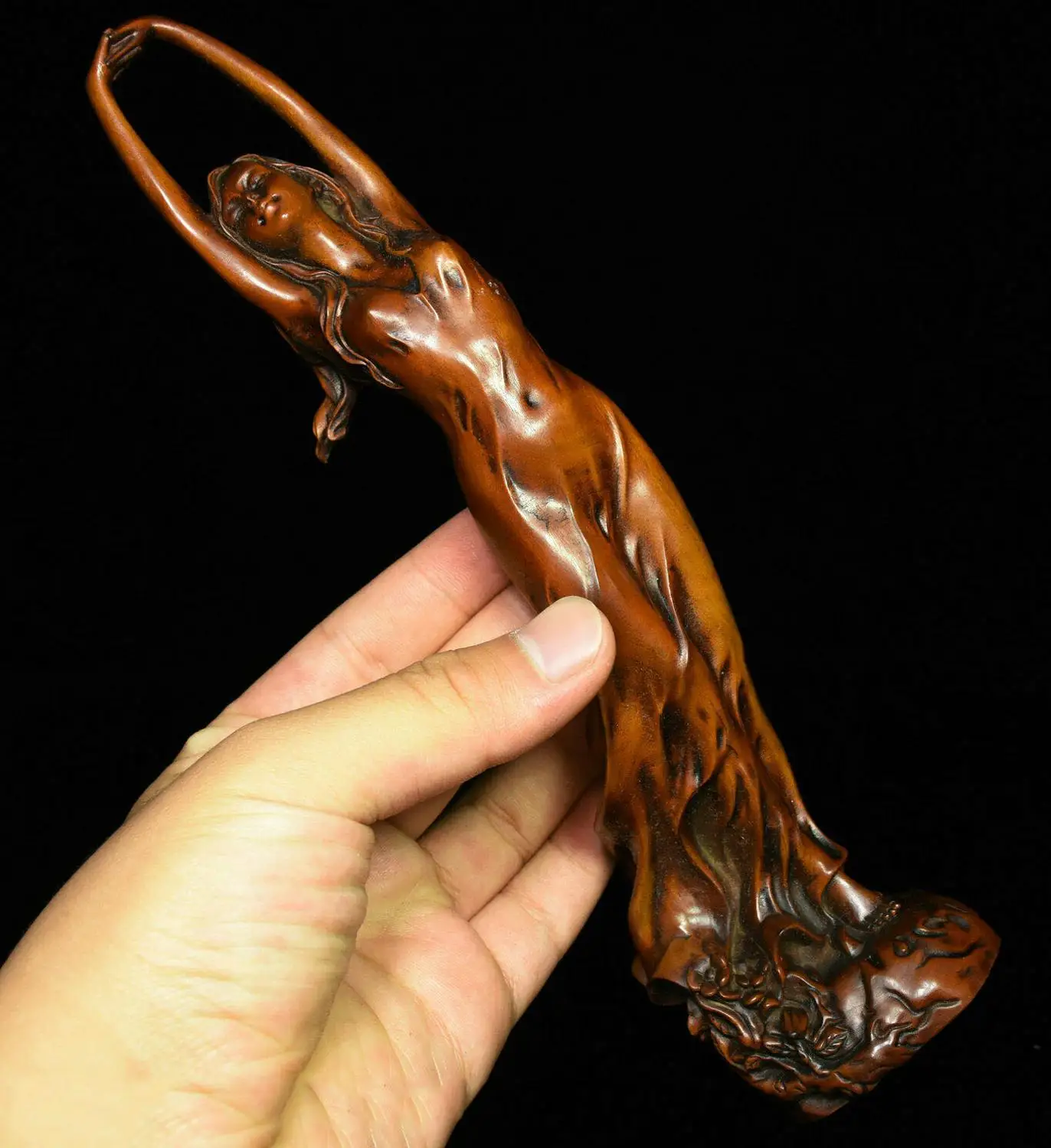 wedding decoration Old Chinese Folk Boxwood wood Carved beautiful beauty belle goddess Woman Statue
wedding decoration Old Chinese Folk Boxwood wood Carved beautiful beauty belle goddess Woman Statue