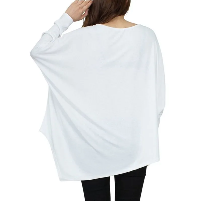 Women's Loose Batwing Sleeve Tees Tops Plus Size O-neck Irregular Hem Long Sleeve Solid Color T-shirt 
Women's Loose Batwing Sleeve Tees Tops Plus Size O-neck Irregular Hem Long Sleeve Solid Color T-shirt