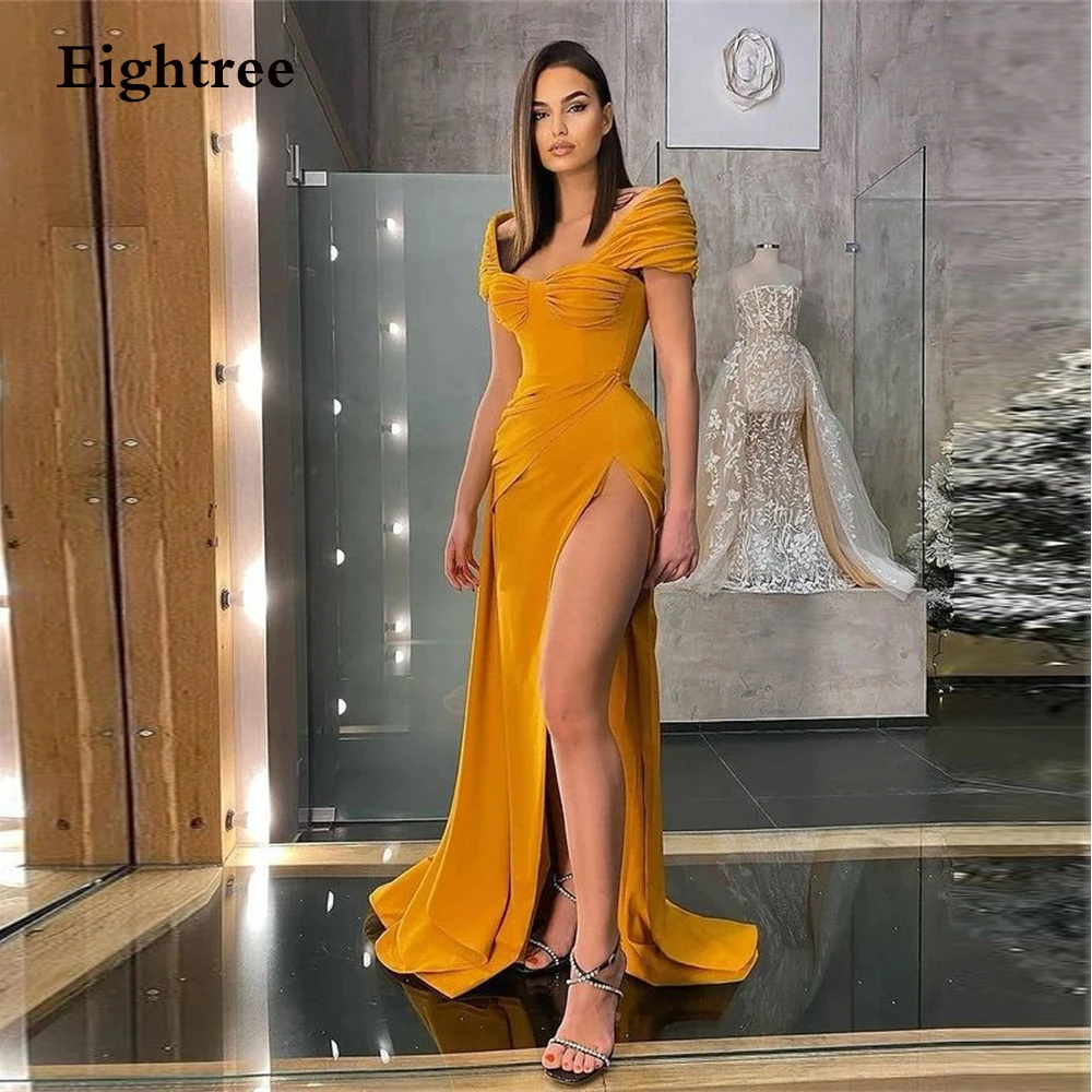 Eightree Khaki Soft Side Slit Long Evening Party Dress Sweetheart Sleeveless Off Shoulder Floor Length Formal Gown Pleated Dress
Eightree Khaki Soft Side Slit Long Evening Party Dress Sweetheart Sleeveless Off Shoulder Floor Length Formal Gown Pleated Dress