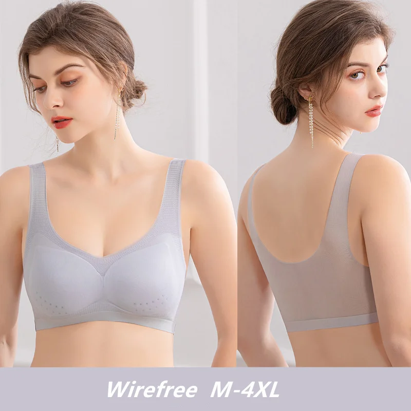 Plus Size Bra for Women Summer Seamless Wirefree Ultra-Thin Sports Underwear Comfort Breathable Push-Up Bralette Lingerie
Plus Size Bra for Women Summer Seamless Wirefree Ultra-Thin Sports Underwear Comfort Breathable Push-Up Bralette Lingerie
