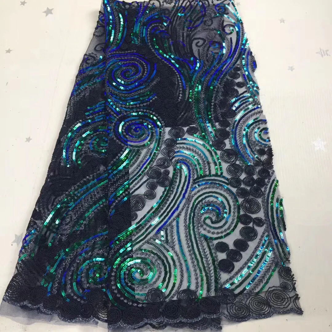 High Quality 2020 Nigerian Lace Fabric Blue Green Sequins Lace Fabric African Net lace French Sequins Tulle Lace Fabric LH20141
High Quality 2020 Nigerian Lace Fabric Blue Green Sequins Lace Fabric African Net lace French Sequins Tulle Lace Fabric LH20141