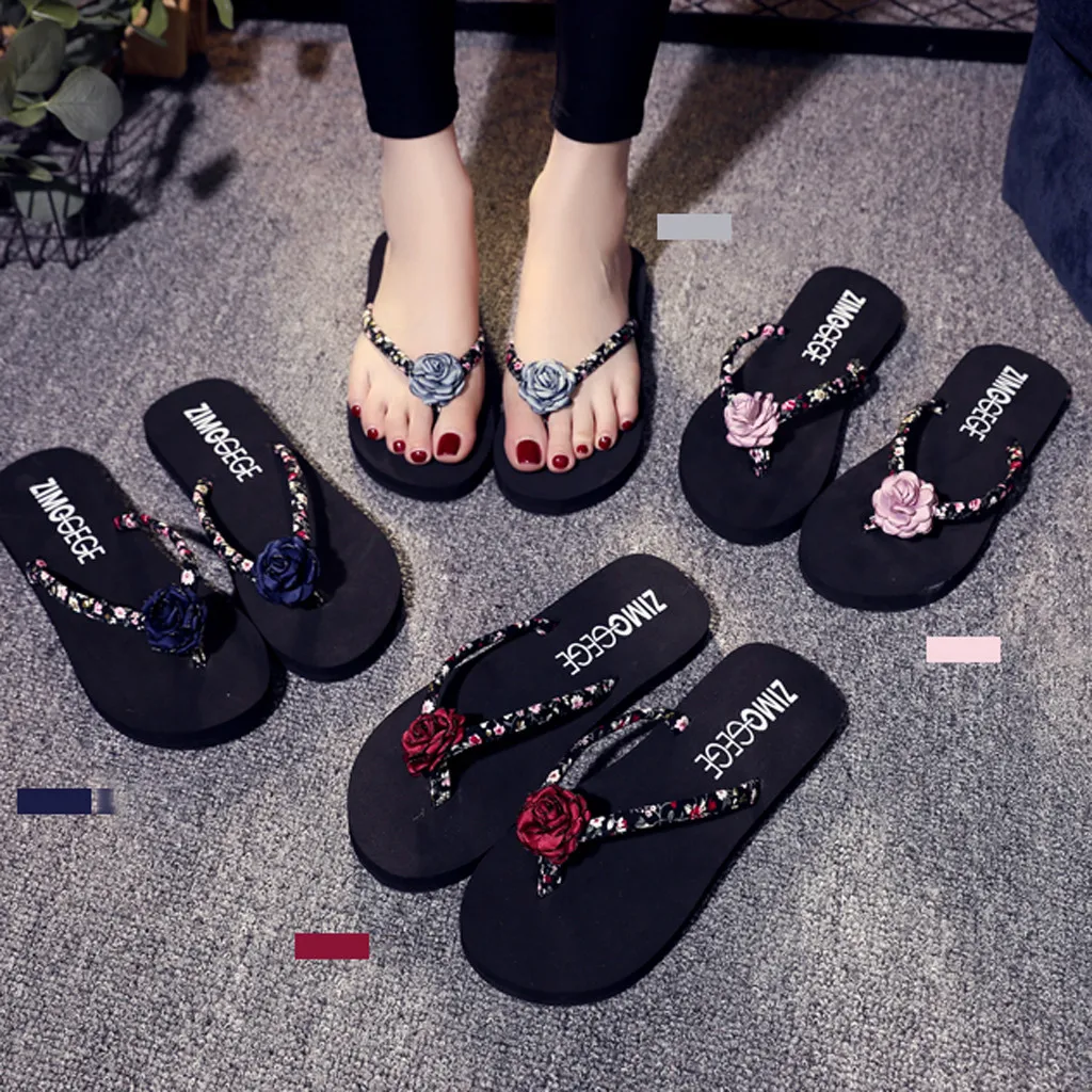 2020 New Ladies fashion floral wedges non-slip flat heel flip flops beach sandals and women's flat flip-flops
2020 New Ladies fashion floral wedges non-slip flat heel flip flops beach sandals and women's flat flip-flops