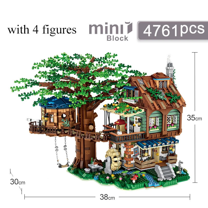 4761pcs Forest Tree House Model Building Blocks with Figures DIY Assembly Small Particle Bricks Toys for Children Christmas Gift
4761pcs Forest Tree House Model Building Blocks with Figures DIY Assembly Small Particle Bricks Toys for Children Christmas Gift