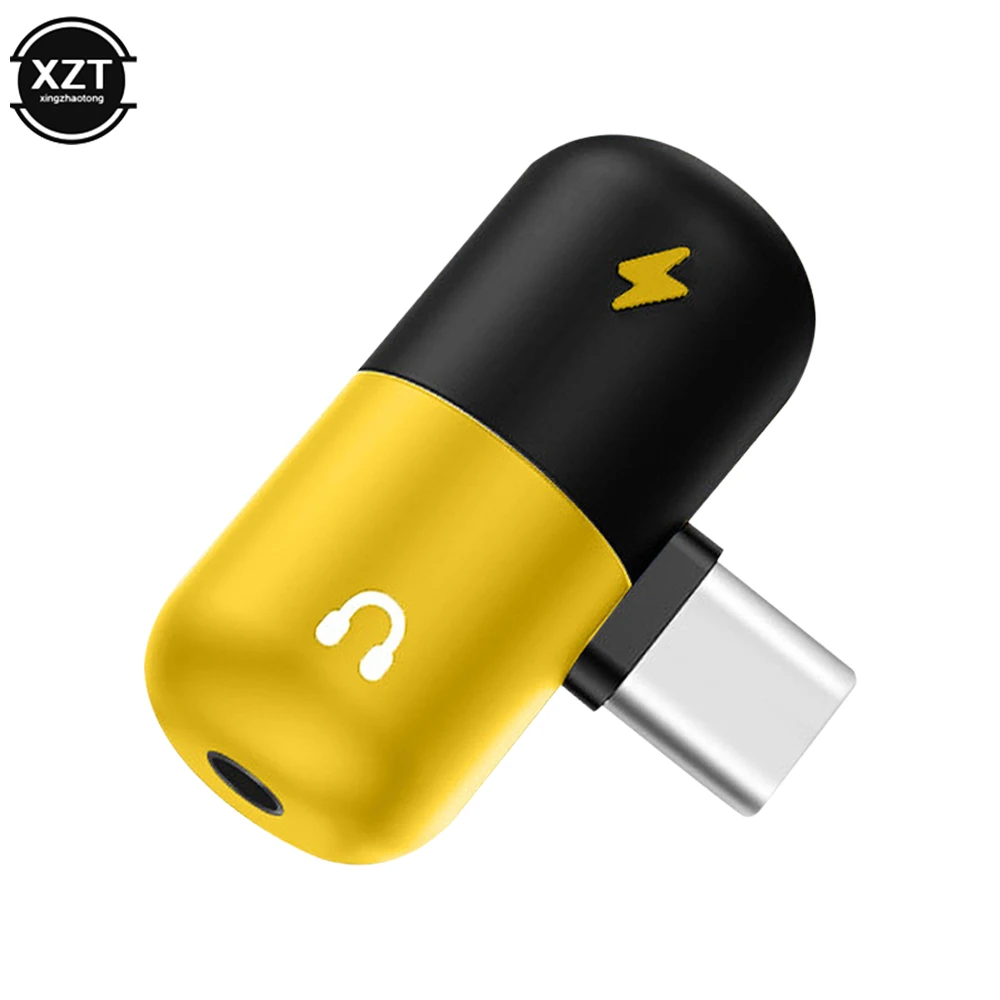 Адаптер USB Type-c на 3 5 мм для Xiaomi iphone 11 Sumsang 2 в 1 Mini Capsule | Мобильные телефоны и