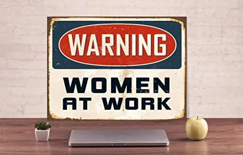 Предупреждение женщины на работе, рустикальный металлический знак, металлический знак, подарок, остерегайтесь подарка для ее двери, знак ук... 
Предупреждение женщины на работе, рустикальный металлический знак, металлический знак, подарок, остерегайтесь подарка для ее двери, знак ук...