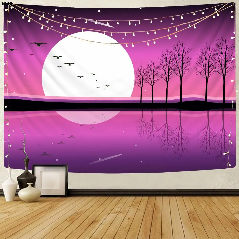 NKNK Brand Moon Tapiz Trees Home Tapestrys Landscape Wall Tapestry Festival Rug Wall Decor Mandala Hippie Printed
NKNK Brand Moon Tapiz Trees Home Tapestrys Landscape Wall Tapestry Festival Rug Wall Decor Mandala Hippie Printed