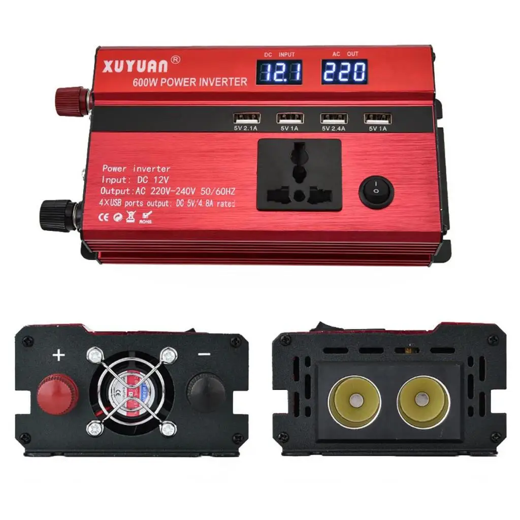 Portable Car LED Power Inverter WATT DC 12V/24V To AC 220V Charger Converter
Portable Car LED Power Inverter WATT DC 12V/24V To AC 220V Charger Converter