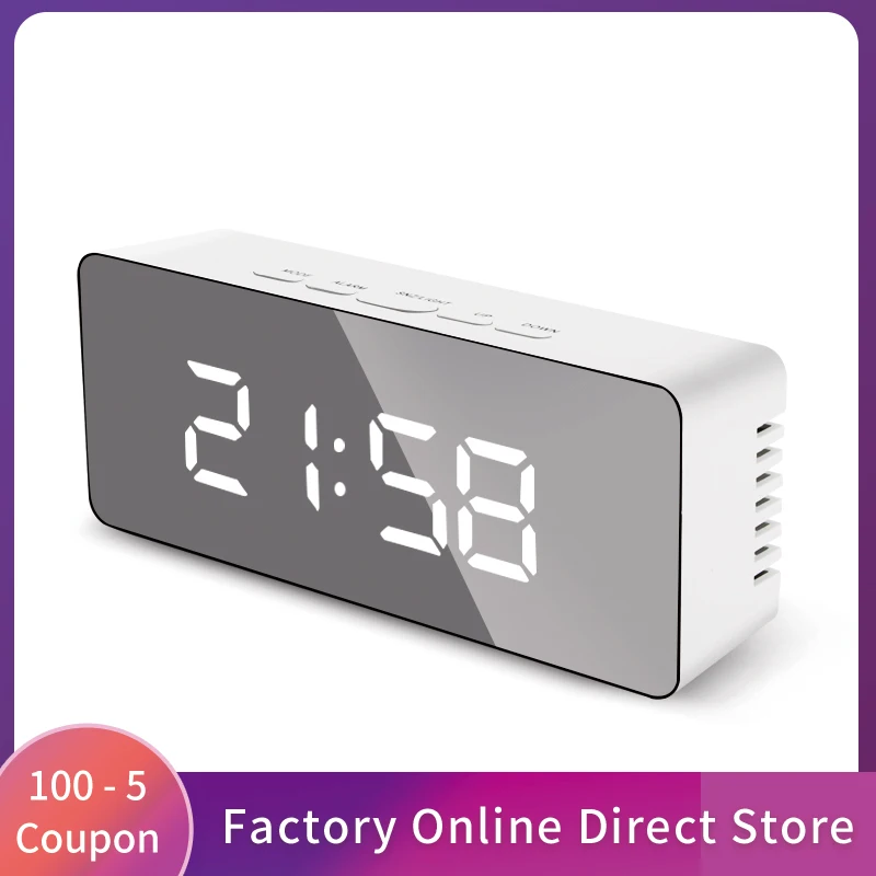 USB/AAA LED Mirror Digital Alarm Clock Night Lights Thermometer Wall Clocks Lamp Square Rectangle Multi-function Table Watchs
USB/AAA LED Mirror Digital Alarm Clock Night Lights Thermometer Wall Clocks Lamp Square Rectangle Multi-function Table Watchs