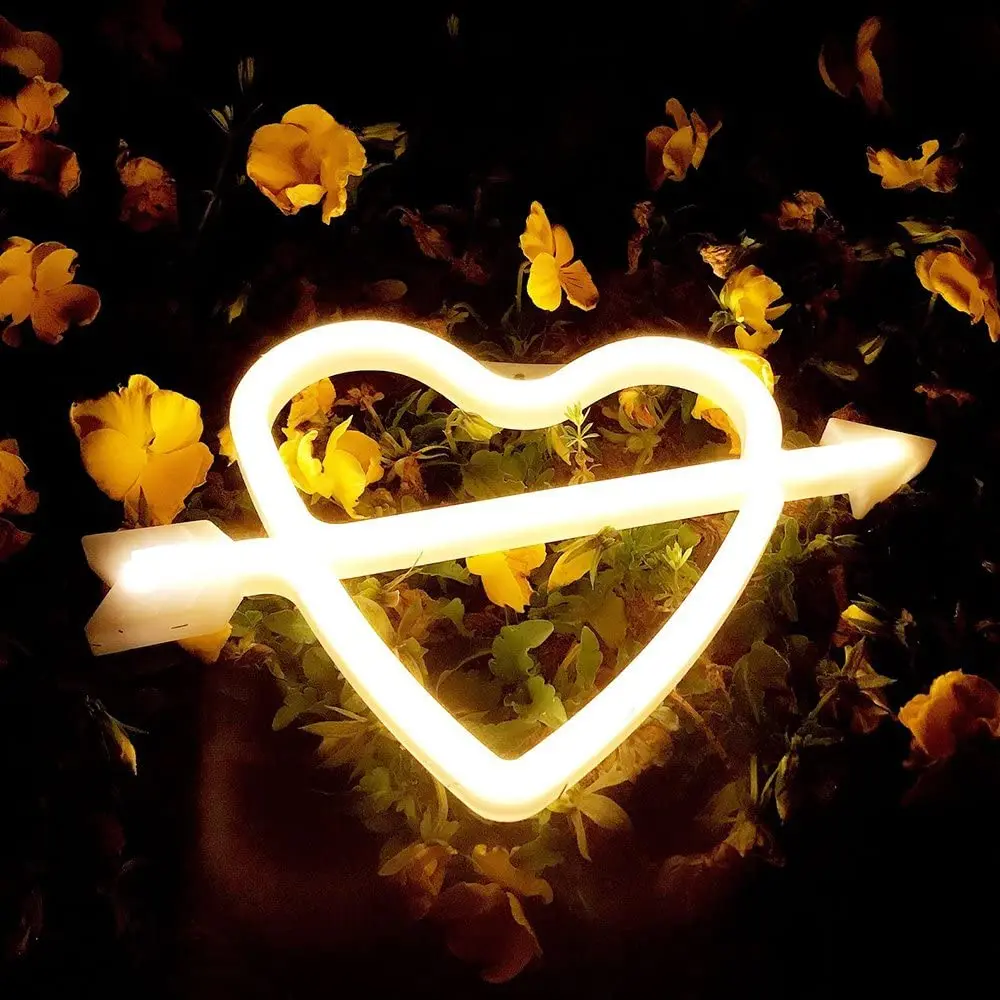 LED Heart Night Lamps Battery&USB Operated Cupid Neon Signs for Christmas Birthday Party Children's Bedroom Living Room Office W
LED Heart Night Lamps Battery&USB Operated Cupid Neon Signs for Christmas Birthday Party Children's Bedroom Living Room Office W