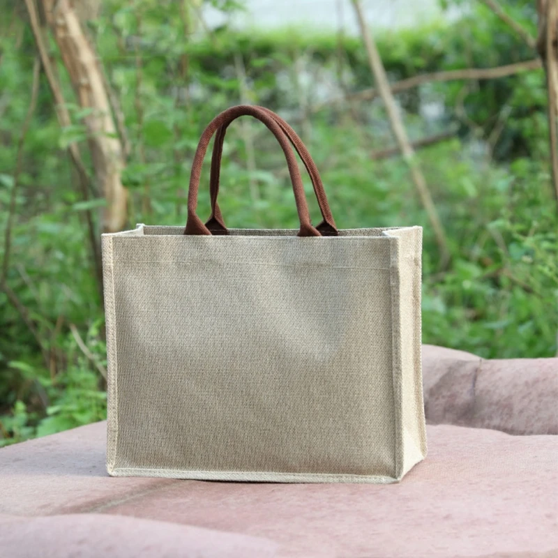 Jute Burlap Tote Large Reusable Grocery Bags with Handles Women Shopping Bag L41B
Jute Burlap Tote Large Reusable Grocery Bags with Handles Women Shopping Bag L41B