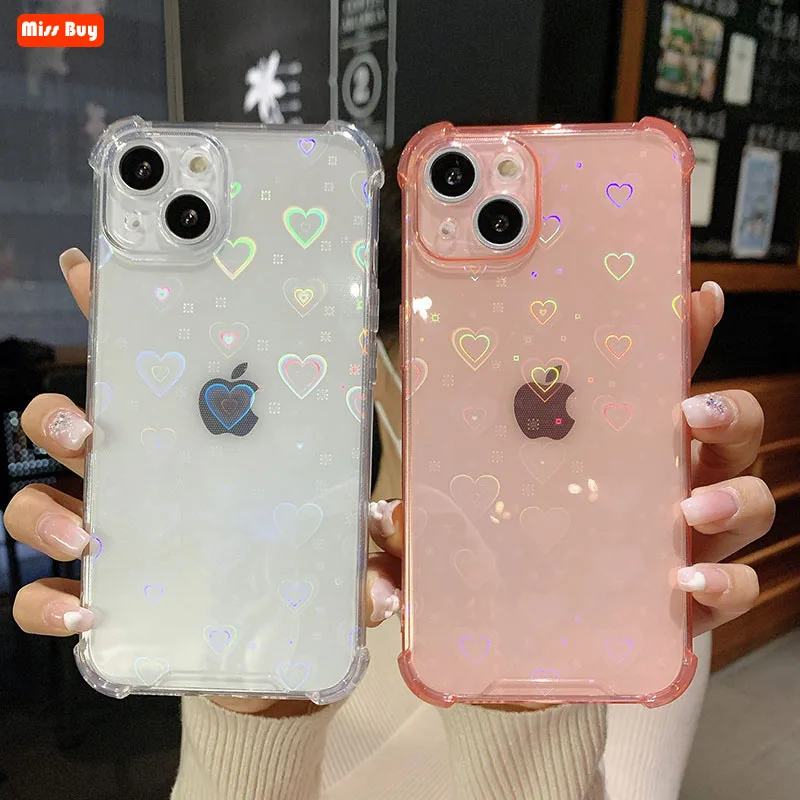 Fashion Laser Lover Heart Transparent Fluorescent Phone Case For iPhone 13 11 12 Pro Max 13 Mini X XR XS MAX 7 8 Plus Slim Cover
Fashion Laser Lover Heart Transparent Fluorescent Phone Case For iPhone 13 11 12 Pro Max 13 Mini X XR XS MAX 7 8 Plus Slim Cover