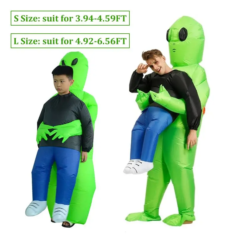 Inflatable Green Alien Costume Cosplay Halloween Costume Toys for Adult Kids Toy Funny Suit Party Fancy Dress Waterproof Suit
Inflatable Green Alien Costume Cosplay Halloween Costume Toys for Adult Kids Toy Funny Suit Party Fancy Dress Waterproof Suit