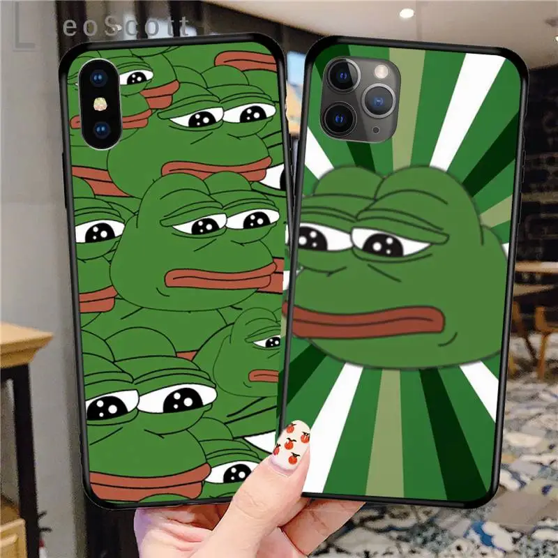 Funny cute frog Pepe Phone Case for iPhone 11 12 pro XS MAX 8 7 6 6S Plus X 5S SE 2020 XR
Funny cute frog Pepe Phone Case for iPhone 11 12 pro XS MAX 8 7 6 6S Plus X 5S SE 2020 XR