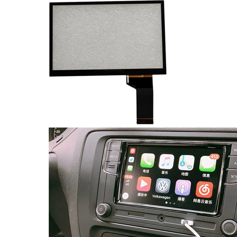 

40Pin 6,5 дюймовый прессованный экран стекло дигитайзер для Tiguan CC Jetta Passat Caddy MIB200 DVD аудио плеер GPS навигация ЖК-дисплей