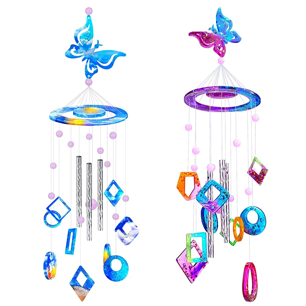 Wind Chimes Resin Molds, Bundle Silicone Bird Butterfly Mould Kit for Resin Casting Wind Bell Epoxy Polymer Clay Mold Home Decor
Wind Chimes Resin Molds, Bundle Silicone Bird Butterfly Mould Kit for Resin Casting Wind Bell Epoxy Polymer Clay Mold Home Decor
