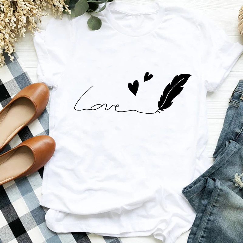 Women Lady Printing Heart Love Fashion 90s Clothing Print Womens Clothes Shirt T Tee for Tshirt Female Top Graphic T-shirt
Women Lady Printing Heart Love Fashion 90s Clothing Print Womens Clothes Shirt T Tee for Tshirt Female Top Graphic T-shirt