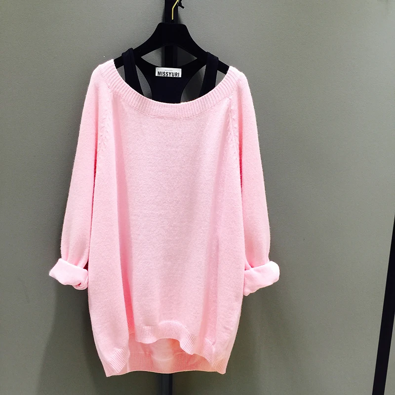 2020 Autumn New Korean Style Loose Two-Piece Sweater Long Sleeve Mid-Length Sweater Versatile Cold-Shoulder Top Women Pullover
2020 Autumn New Korean Style Loose Two-Piece Sweater Long Sleeve Mid-Length Sweater Versatile Cold-Shoulder Top Women Pullover