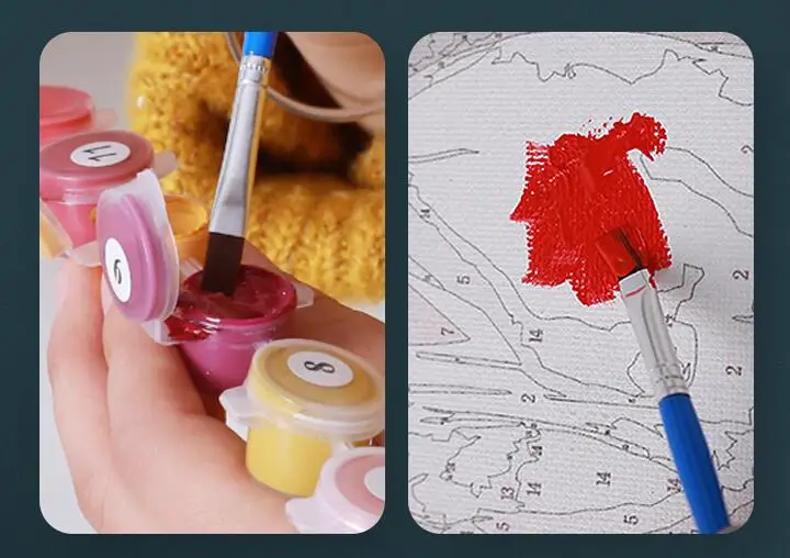 DIY 40X50 картина маслом по номерам Милая кошка краска на холсте домашний декор