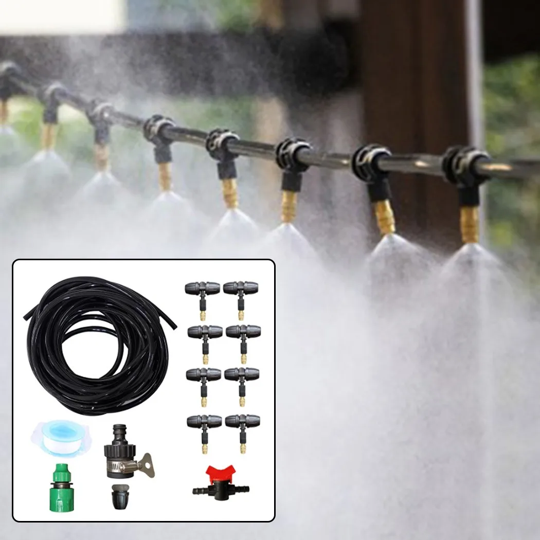 10m Watering Kits Micro Cooling Garden Agriculture Greenhouse Irrigation Spray For Agriculture, Lawn, Garden Patio Watering Tool
10m Watering Kits Micro Cooling Garden Agriculture Greenhouse Irrigation Spray For Agriculture, Lawn, Garden Patio Watering Tool