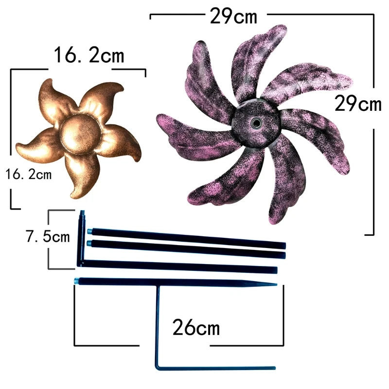 Large Metal Wind Spinner with Garden Stake Flower Windmill Wind Sculpture for Outdoor Yard Patio Lawn Art Decoration
Large Metal Wind Spinner with Garden Stake Flower Windmill Wind Sculpture for Outdoor Yard Patio Lawn Art Decoration