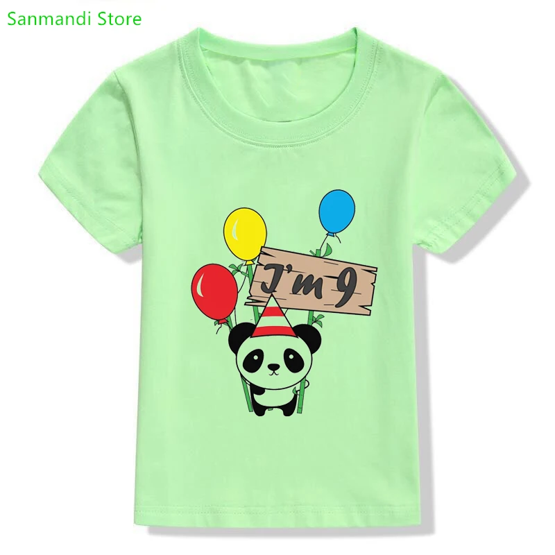 I'M 2th-14th Birthday Gift Panda Graphic Print Tshirt Girls/Boys Rainbow Balloon Yellow T Shirt Kids Clothes T-Shirt Streetwear
I'M 2th-14th Birthday Gift Panda Graphic Print Tshirt Girls/Boys Rainbow Balloon Yellow T Shirt Kids Clothes T-Shirt Streetwear